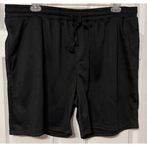 COOFANDY Mens Casual Athletic Shorts Black Elastic Drawstring Size XXXL‎ 3XL